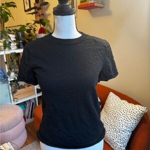 Banana Republic Black Fitted Short Sleeve Tee
